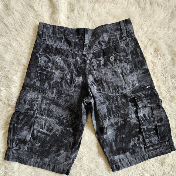 VANS Men's Black Thai Dye Cargo Shorts Size 28 - Picture 3 of 9